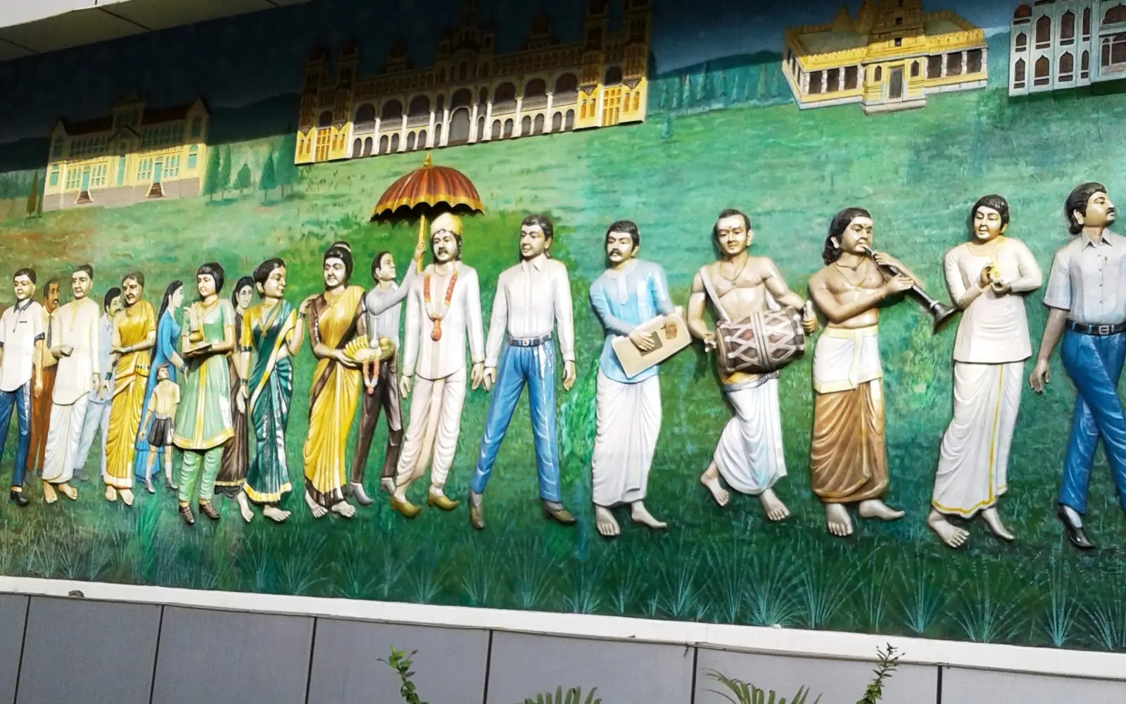 Mural on Gaganachumbi Double Road, Kuvempunagar